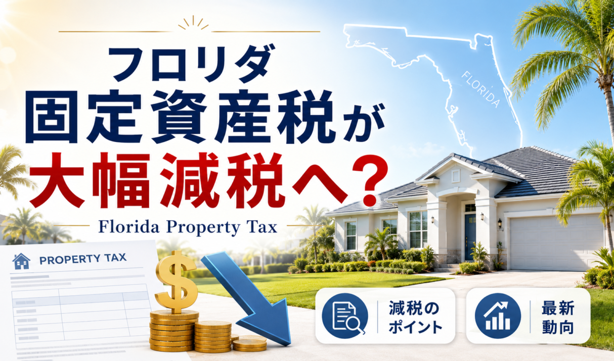 フロリダの固定資産税が大幅減税へ？日本人オーナーが知っておきたいポイント